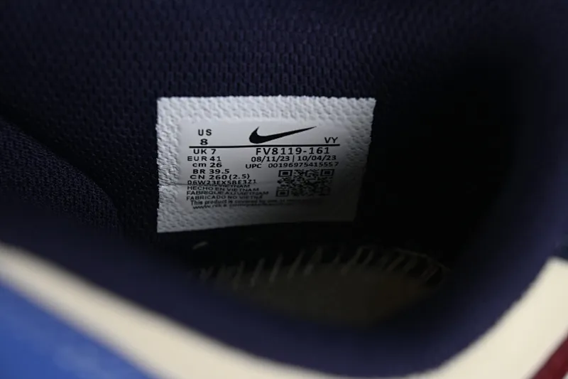 All categories Nk SB Dunk series Nk SB Dunk Low low-top sneakers Nk Dunk Low white, blue and red color SB low-top casual sneakers FV8119-161